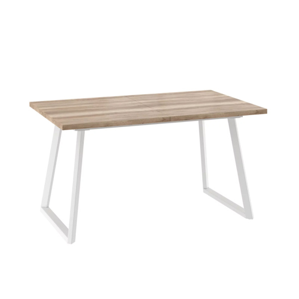 Стол LOFT-140, раздвижной 140(180)х85, ДУБ КАНЬОН/БЕЛЫЙ